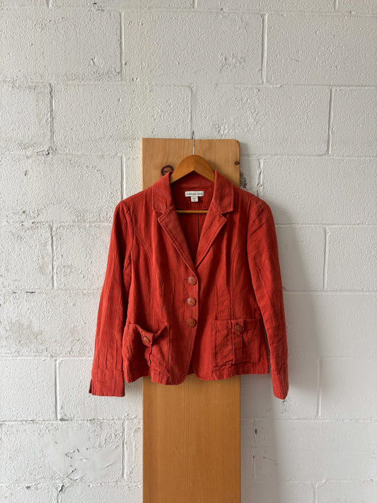 Orange Textured Jacket : 10