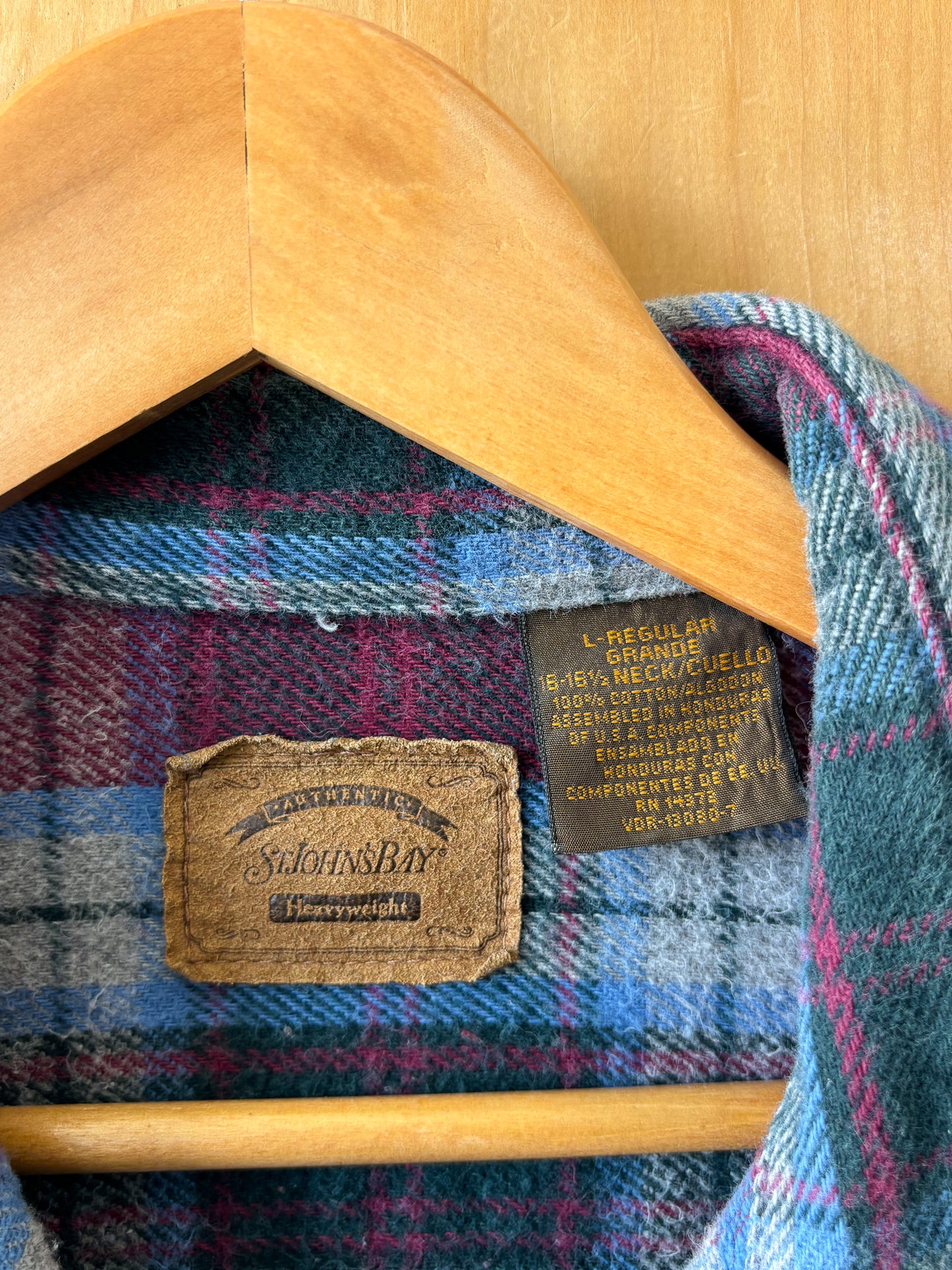 Vtg St John’s Bay Plaid Flannel : L