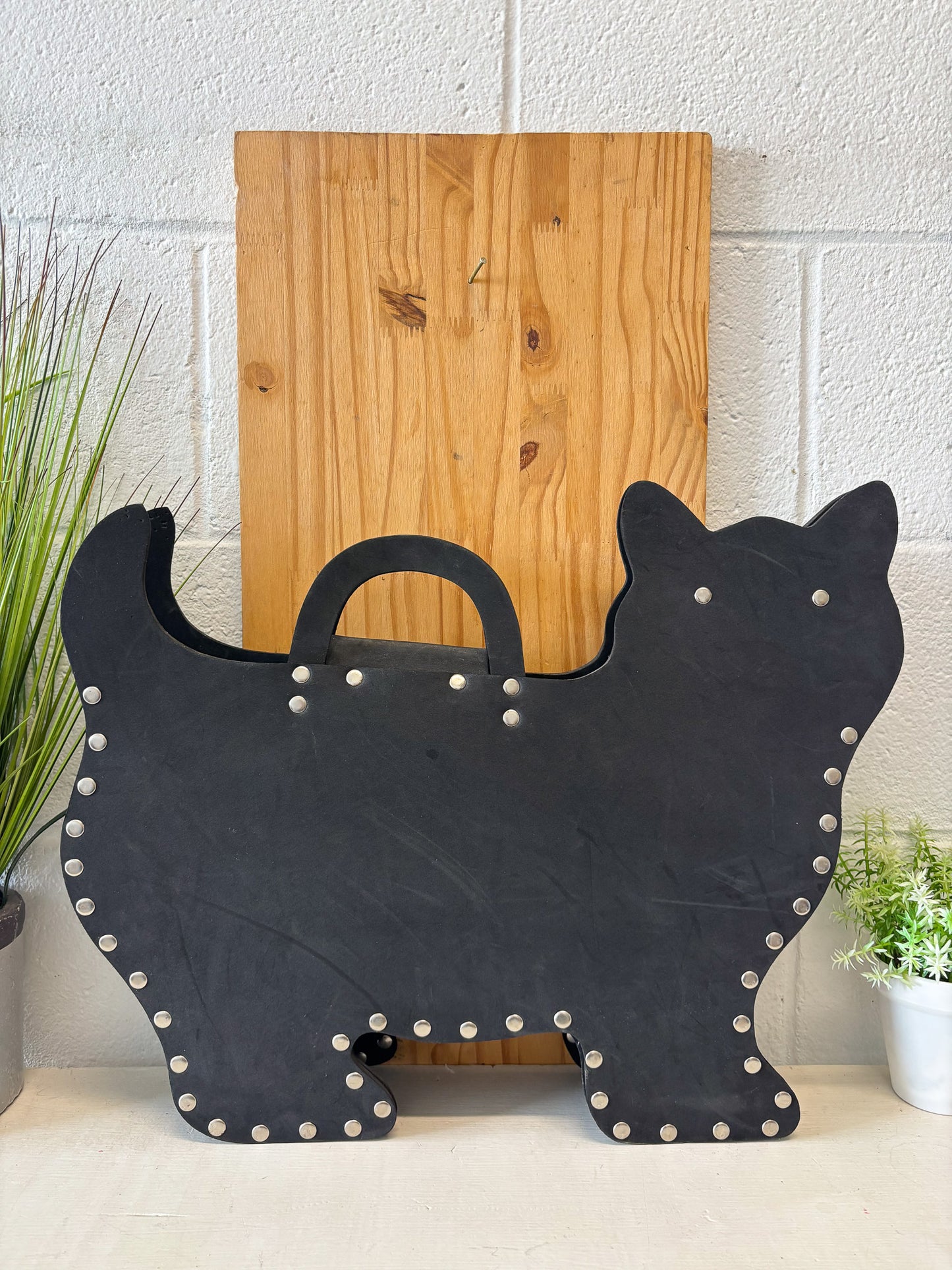 90s Rubber Black Cat Tote Bag (Local Pick Up Only)