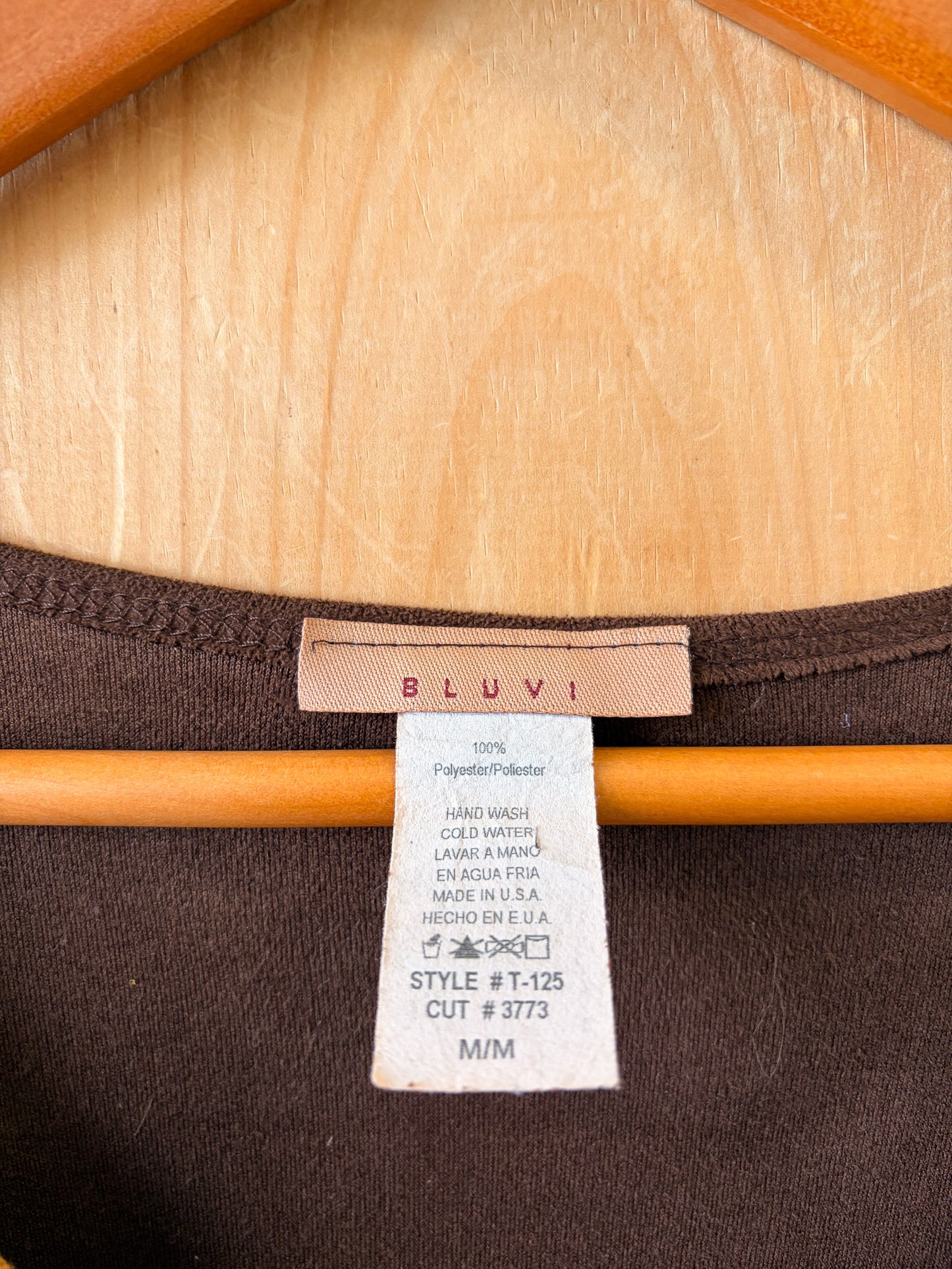 Vtg Boho Bell Sleeve Top : M