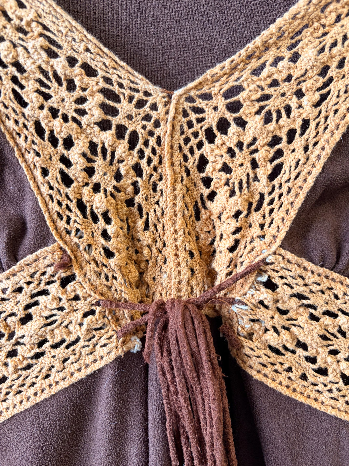 Vtg Boho Bell Sleeve Top : M