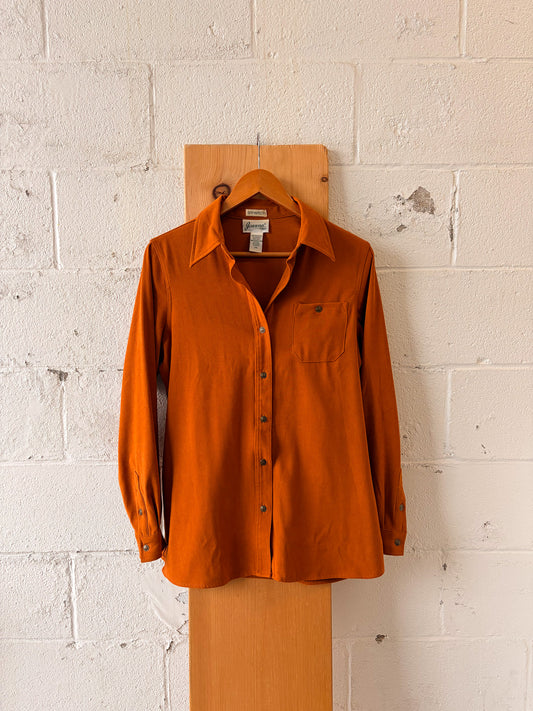 Long Orange Button Down : SML