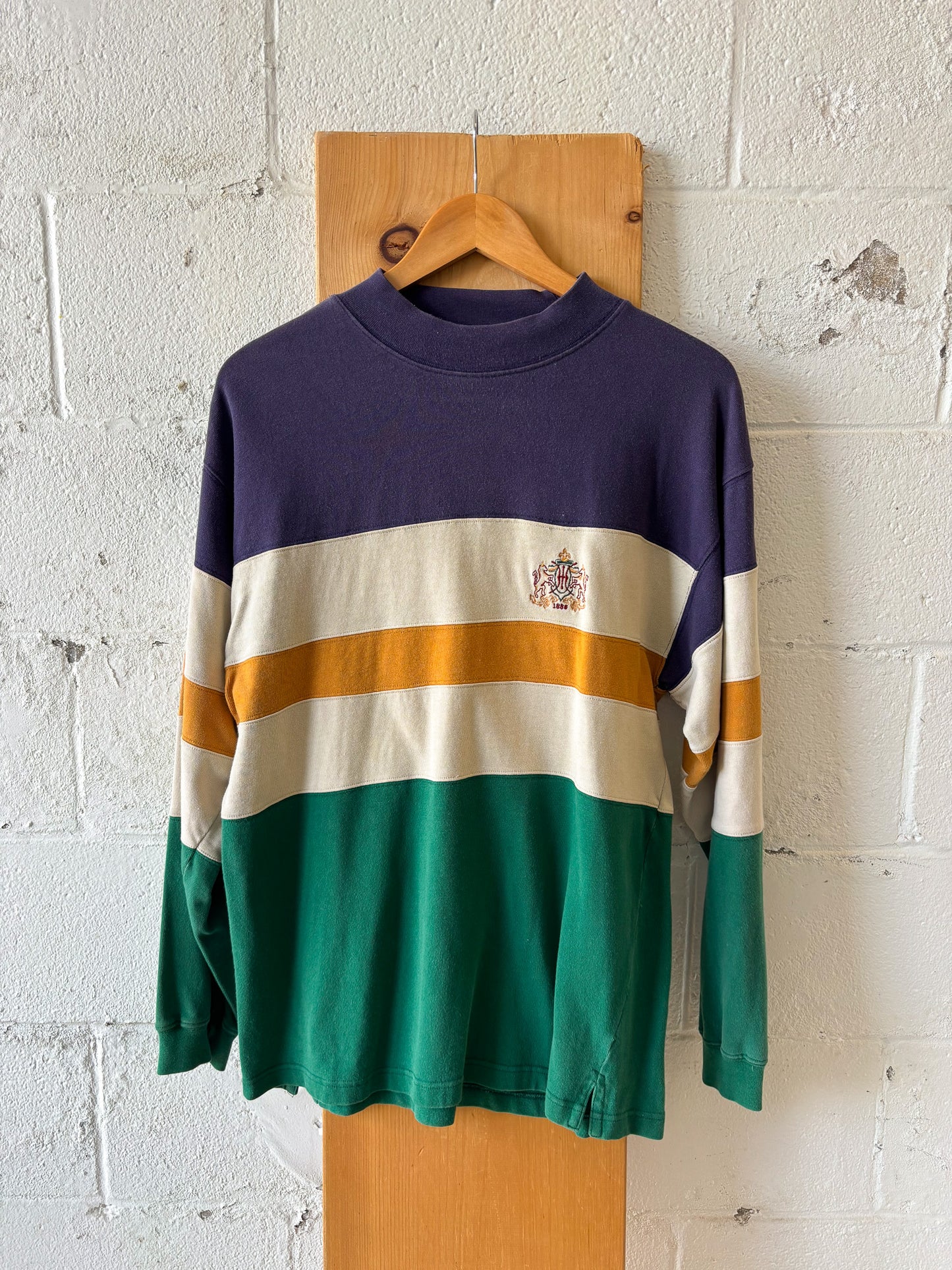 Vtg Striped Long Sleeve Shirt : M