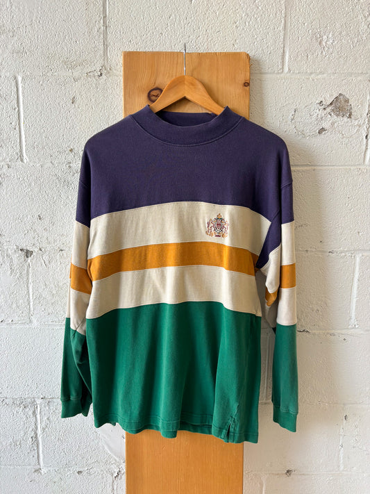 Vtg Striped Long Sleeve Shirt : M