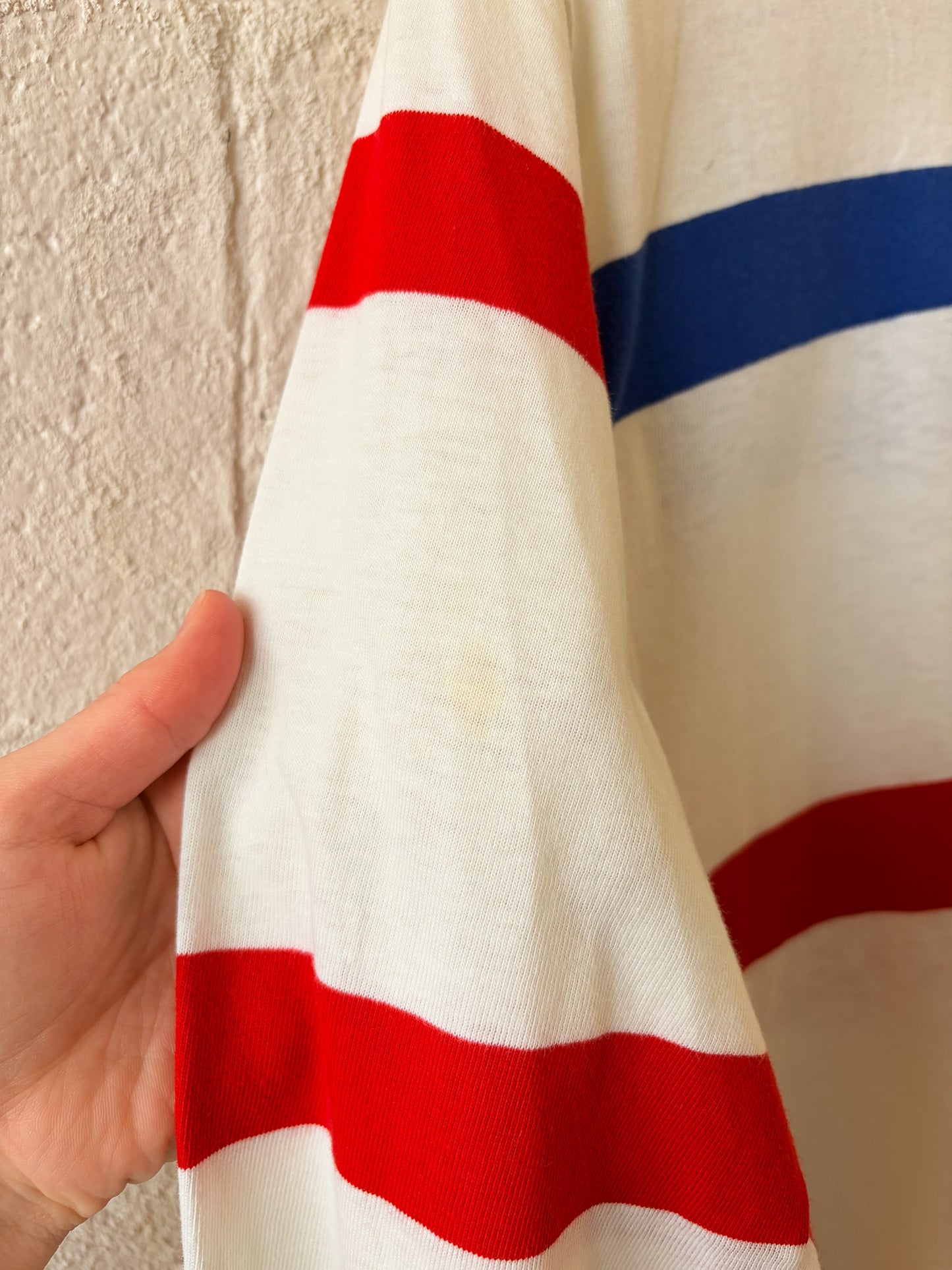 Vtg Striped Mock Neck : M