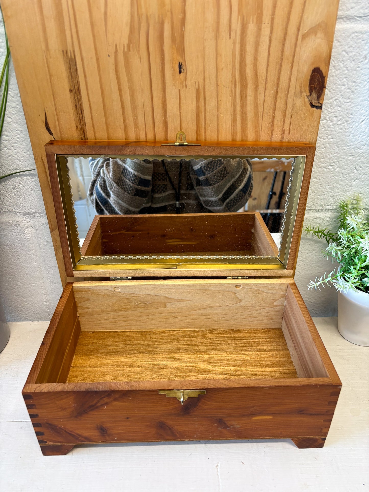 Floral Wooden Jewelry Box (Local Pick Up Only)