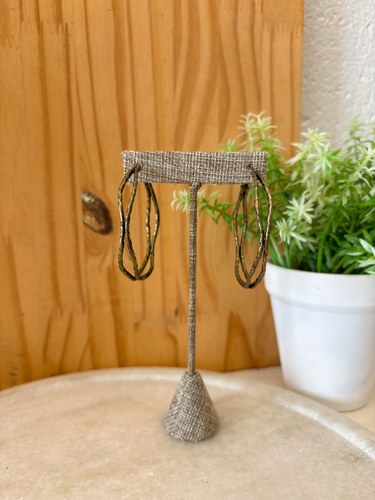 Large Bronze Hoops