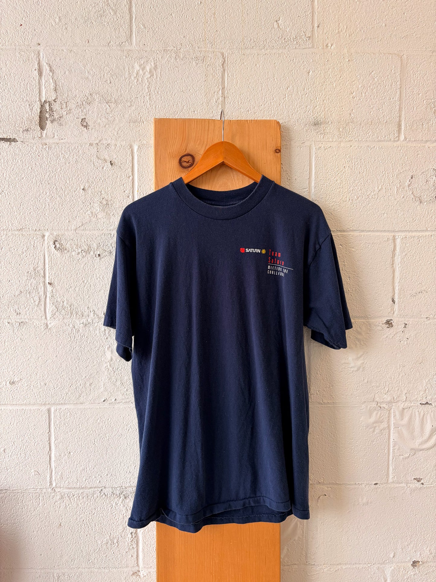 Vtg Navy Saturn Tee : L