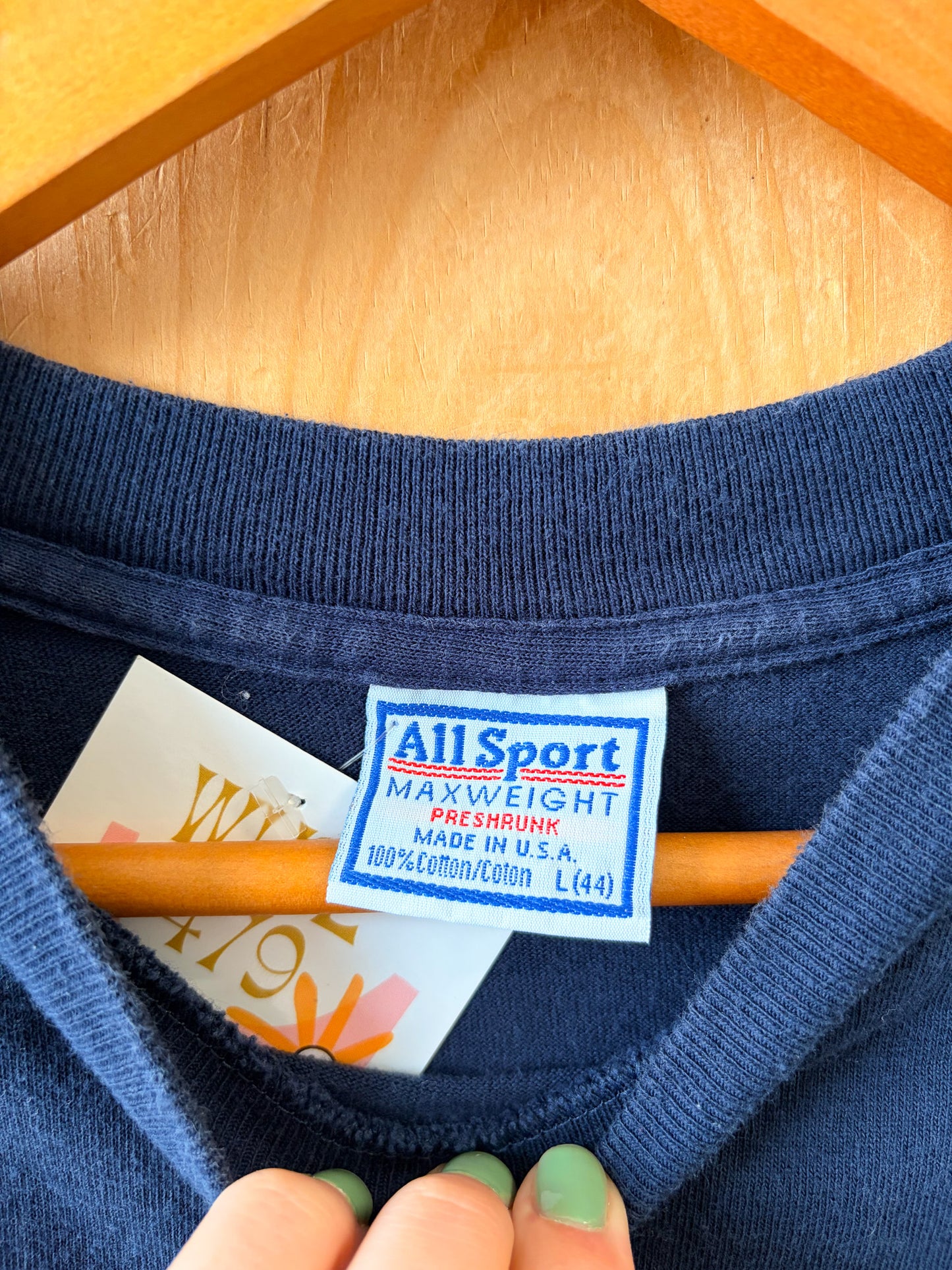 Vtg Navy Saturn Tee : L