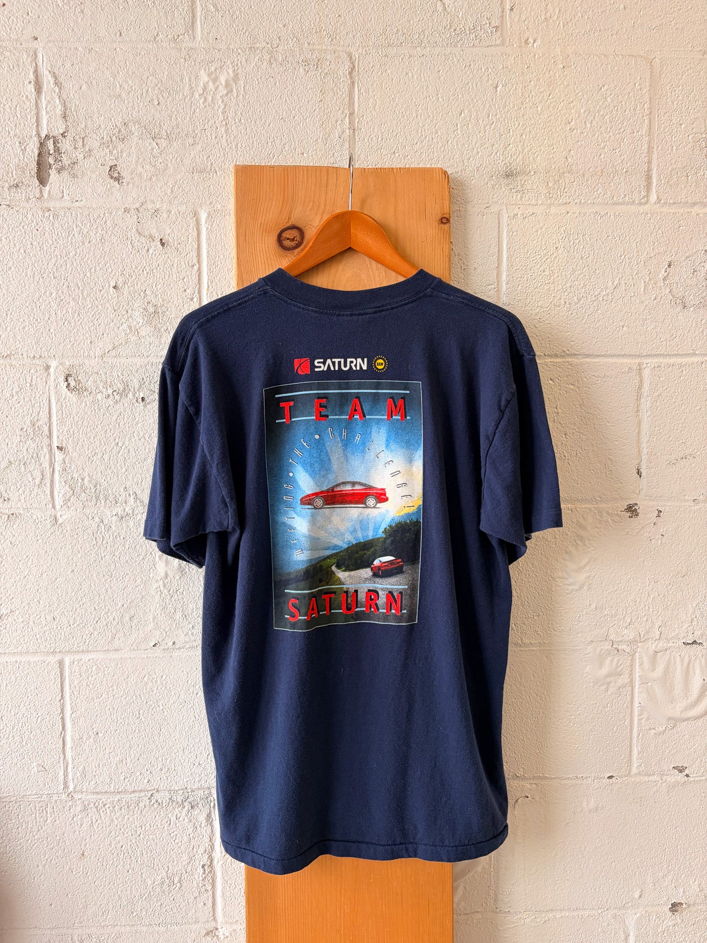 Vtg Navy Saturn Tee : L