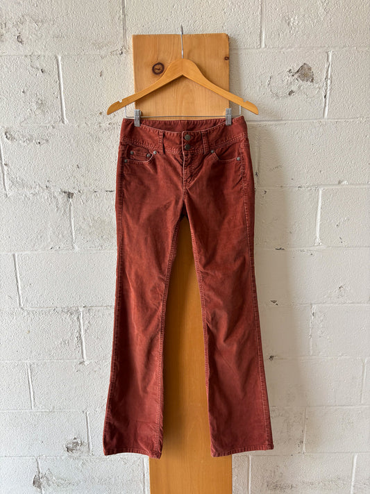 Rust Corduroy Pants : 2 Long