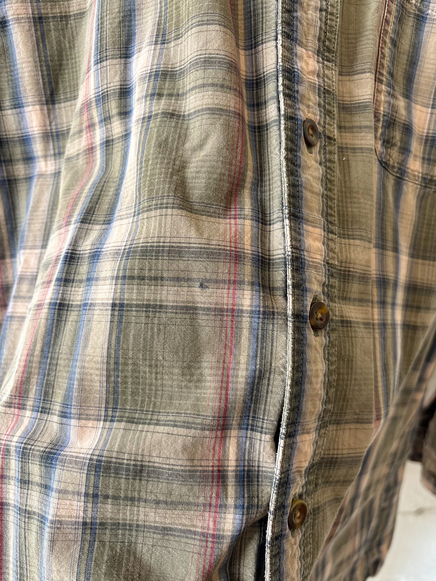 Plaid Carhartt Button Up : Tall XL