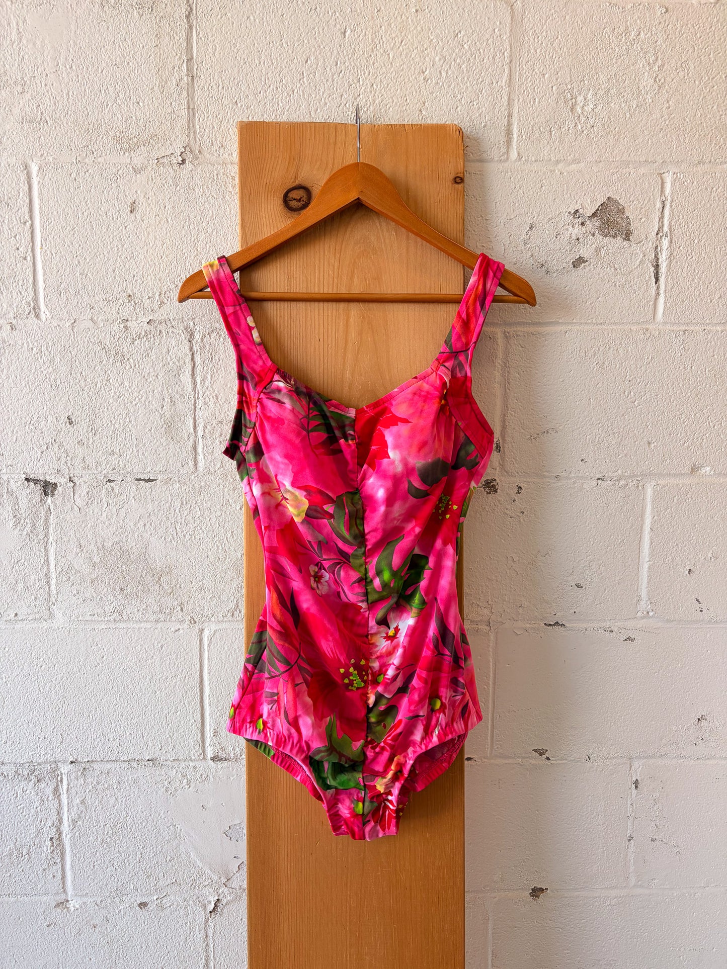 Tropical Pink One Piece Swimsuit : 10 Tall