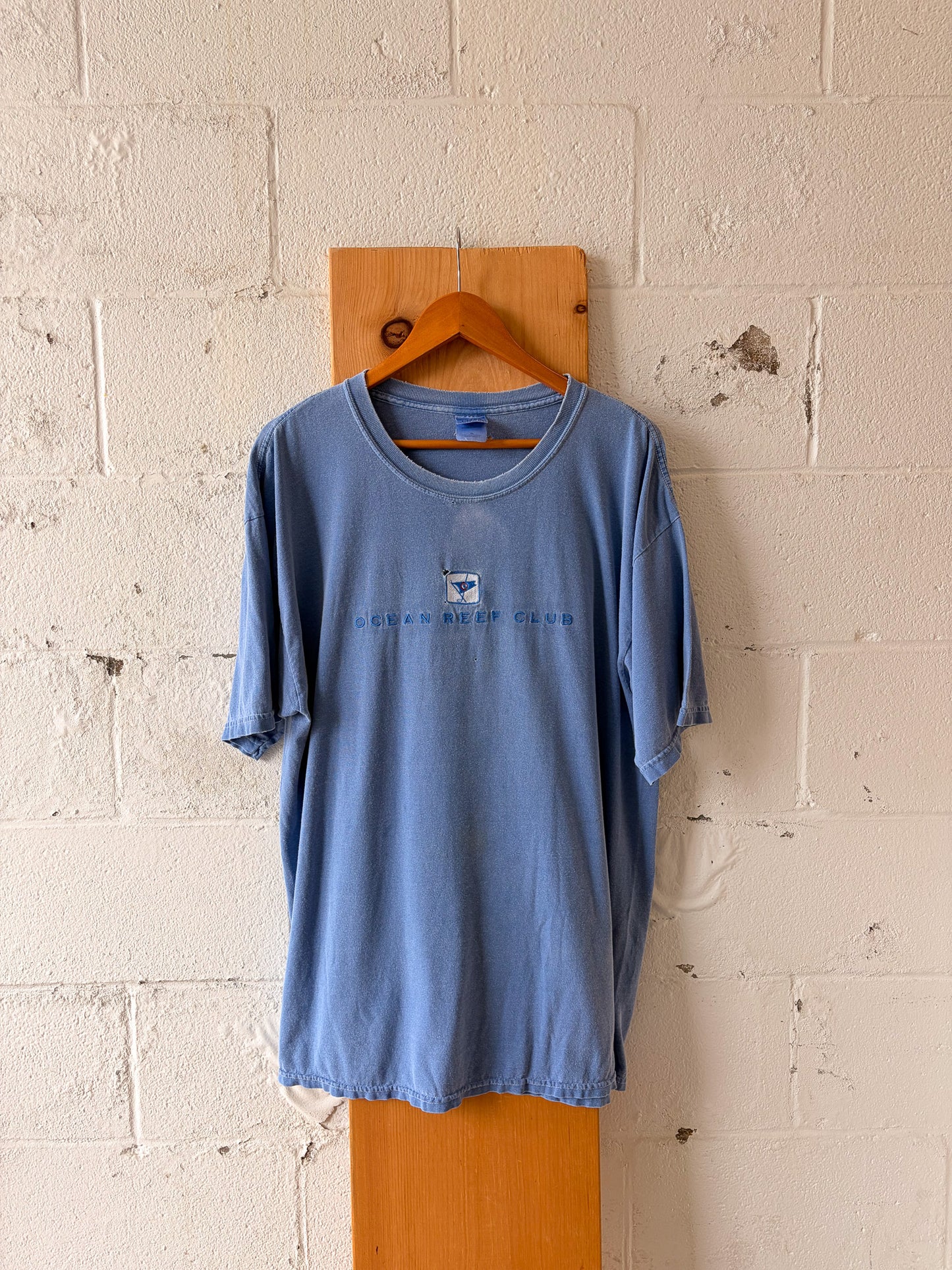 Vtg Distressed Ocean Reef Tee : XL