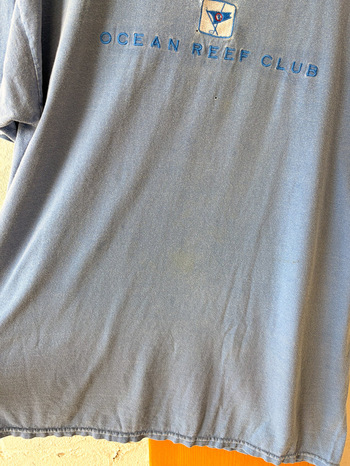 Vtg Distressed Ocean Reef Tee : XL