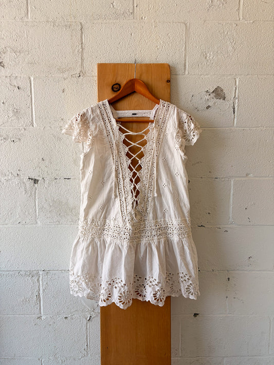 Free People Esperanza Eyelet Mini Dress : S/M
