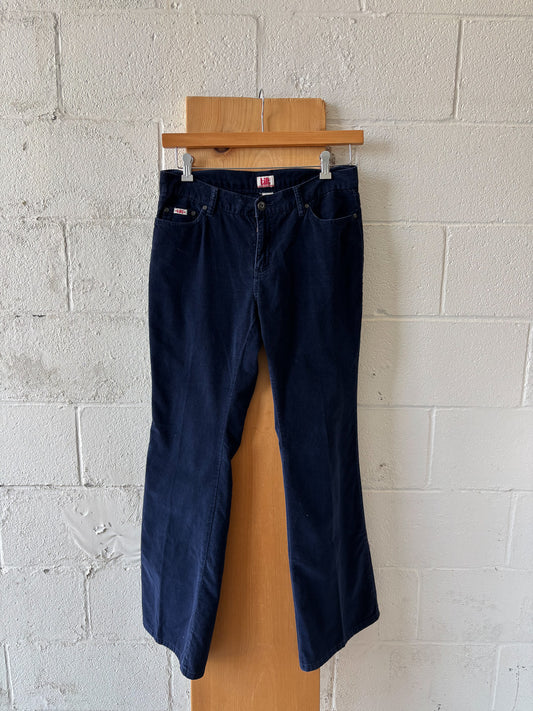 Vtg Navy Blue Tilt Pants : Jrs 9