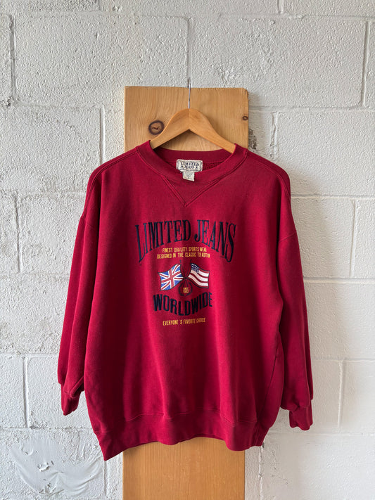 Vtg Limited Jeans Crewneck : Wms S