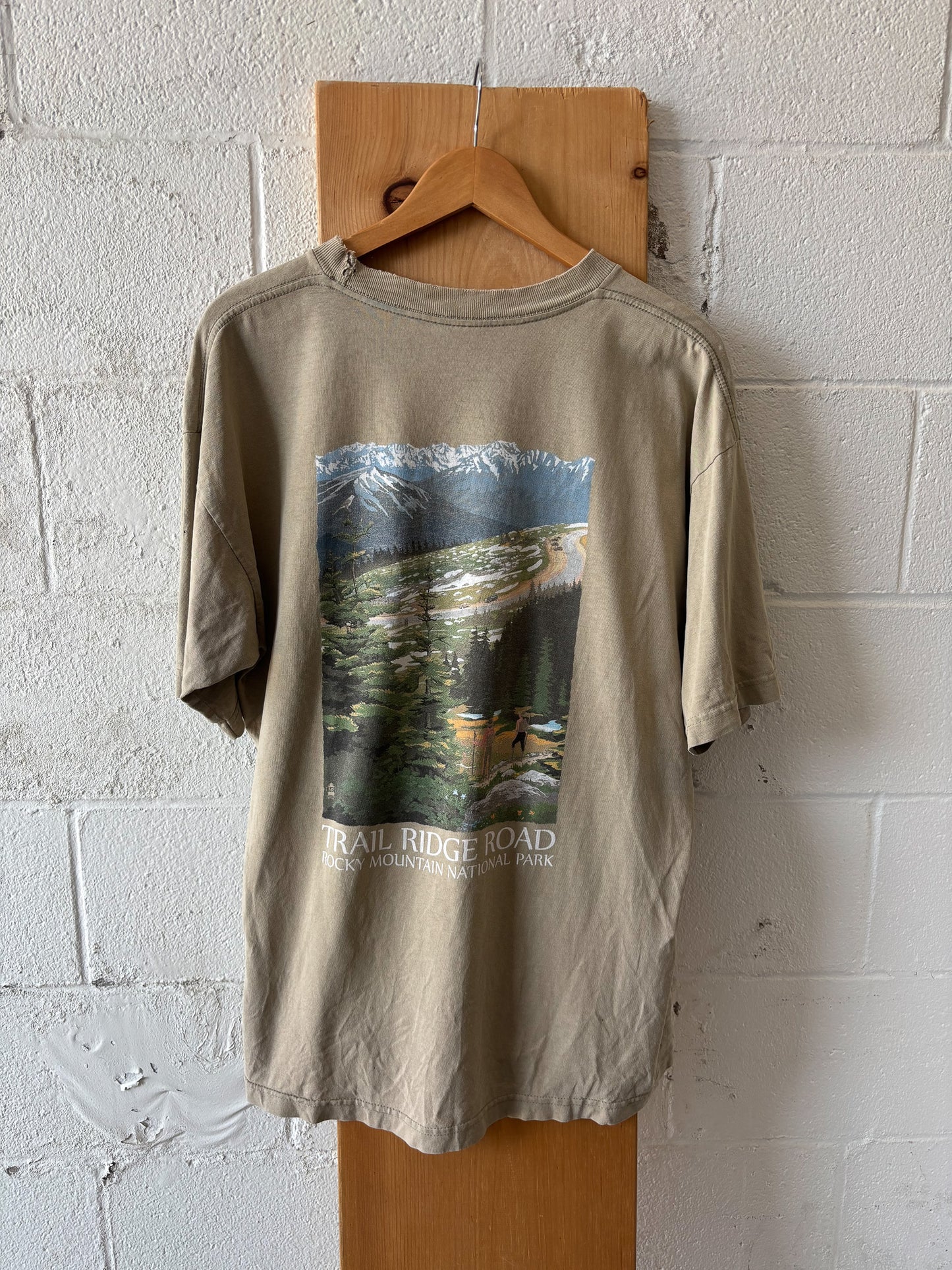 Thrashed Vtg Rocky Mountain Tee : XL