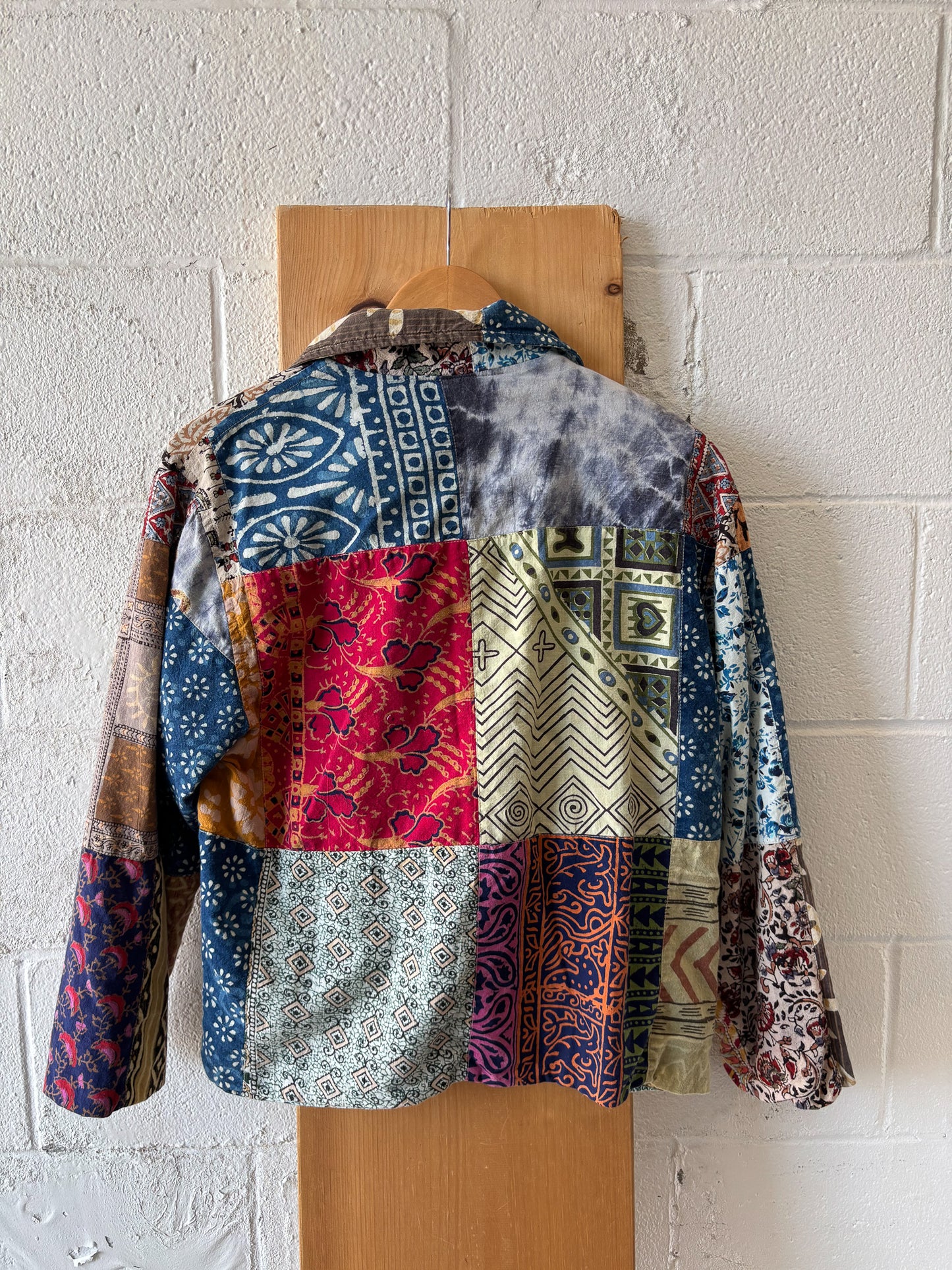 Vtg Patchwork Jacket : L