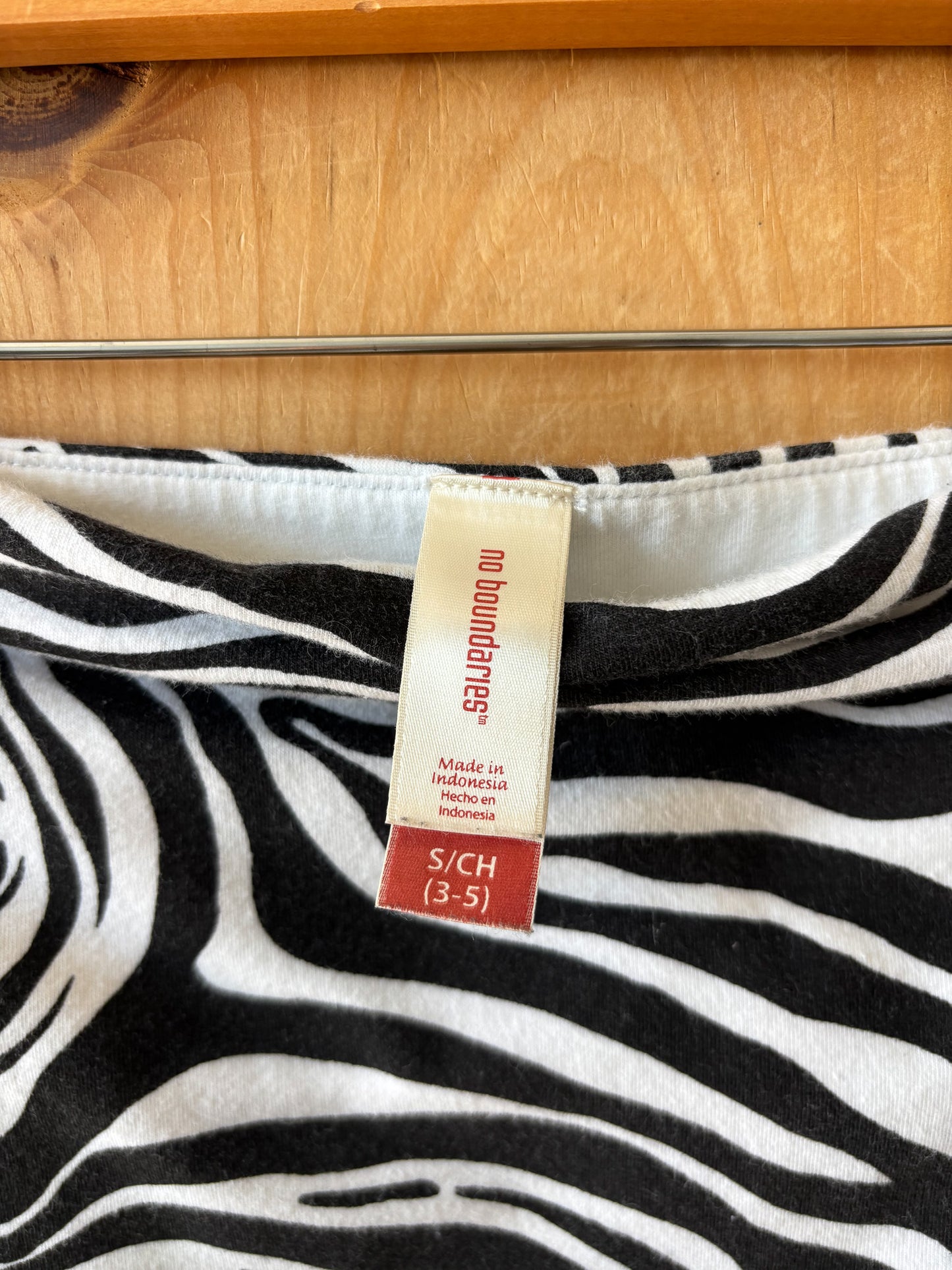Zebra Print Tube Top : S