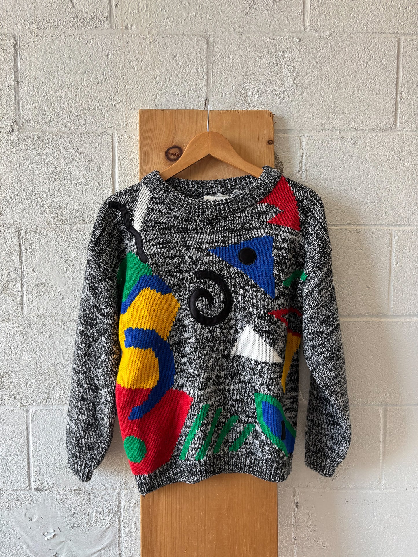 Vtg Abstract Pattern Sweater : M