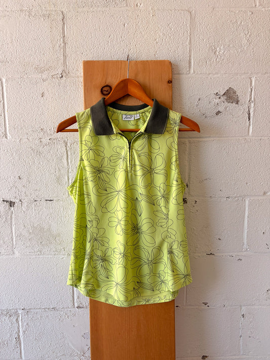 Green Collared Tennis Tank : L