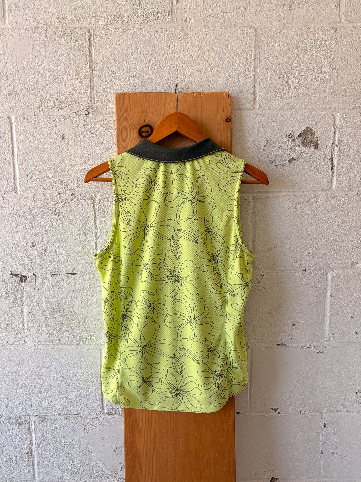 Green Collared Tennis Tank : L