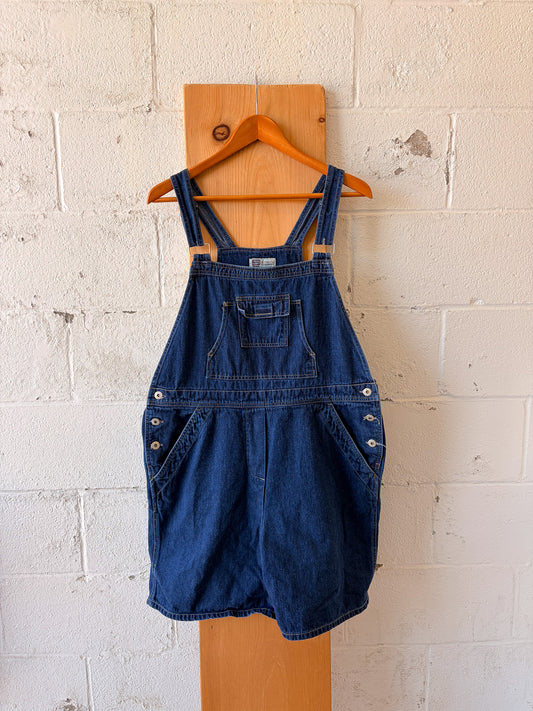 Vtg Faded Glory Dark Wash Overalls : 18W