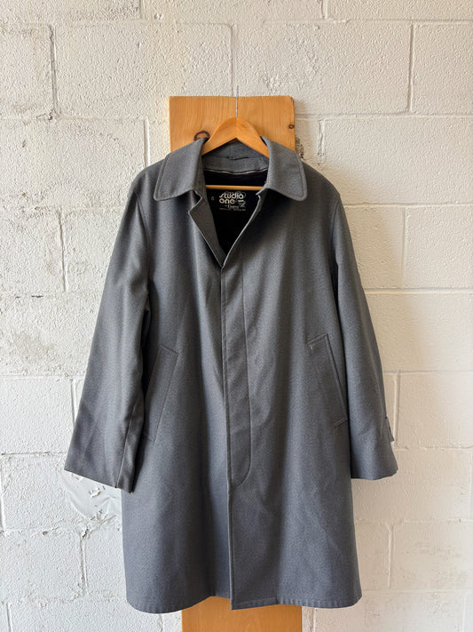 Vtg Gray Long Coat : 42 (Local Pick Up Only)