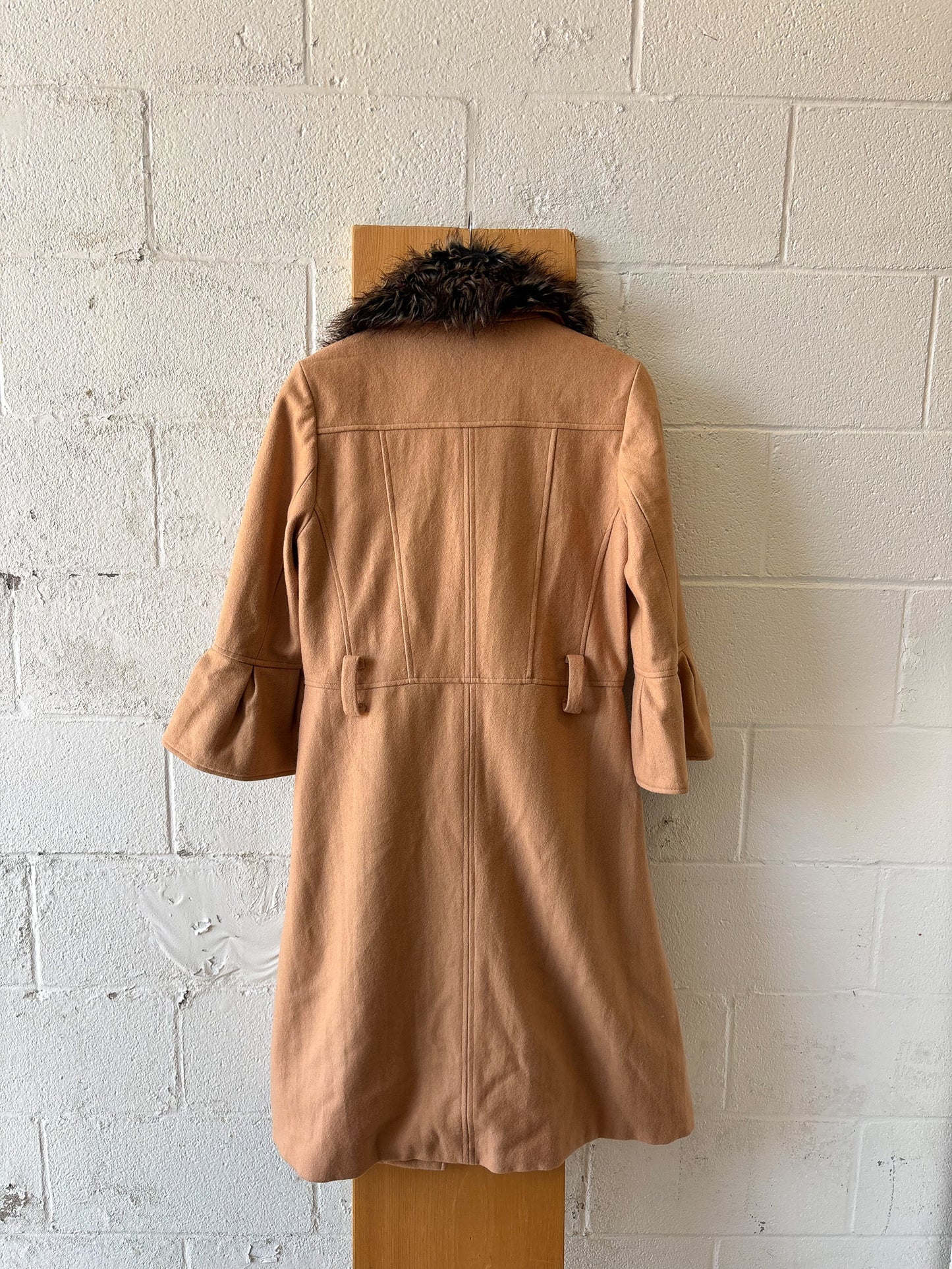 Faux Fur Collared Coat : 8 (Local Pick Up Only)