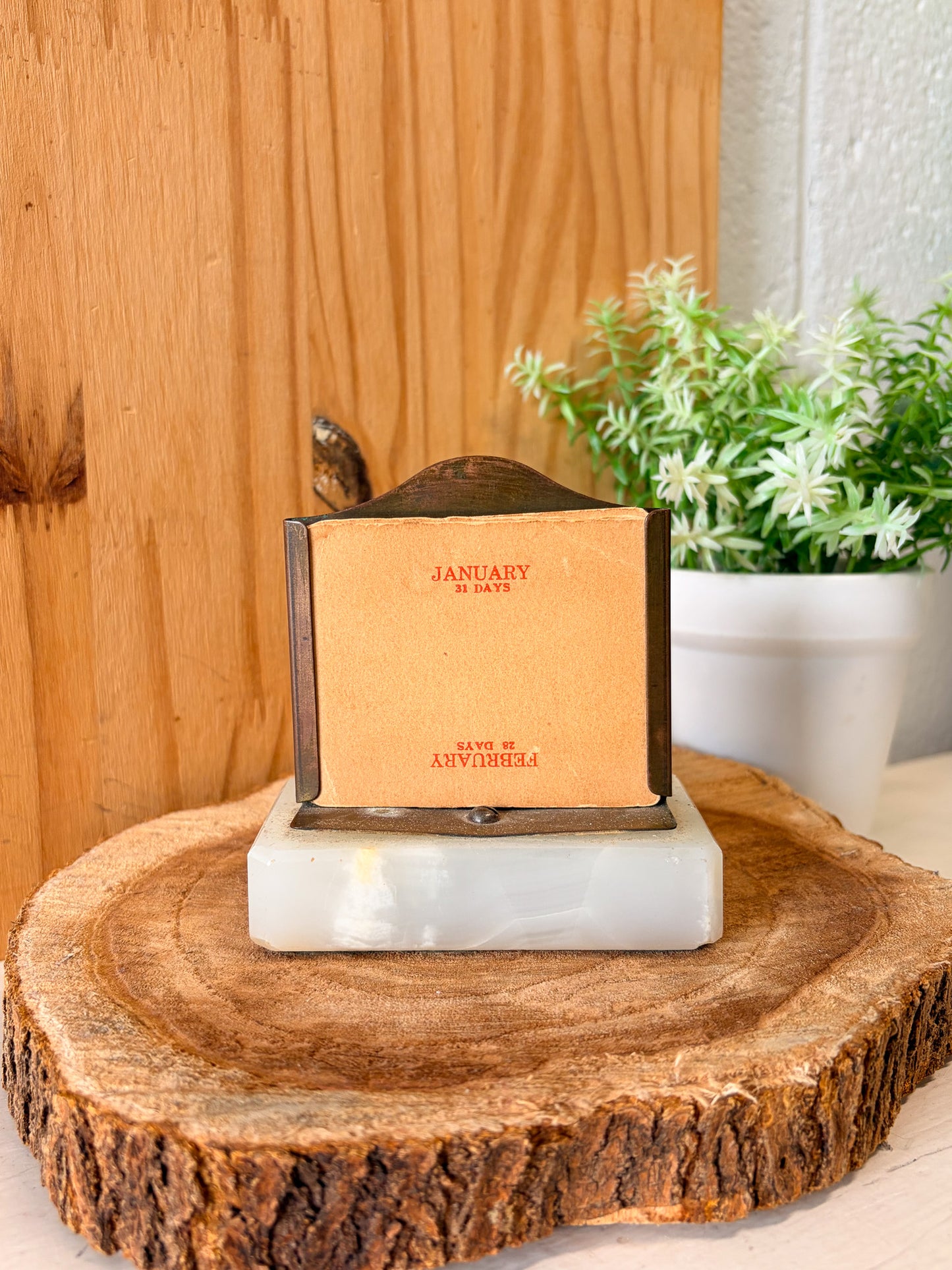 Vtg Perpetual Desk Calendar (Local Pick Up Only)