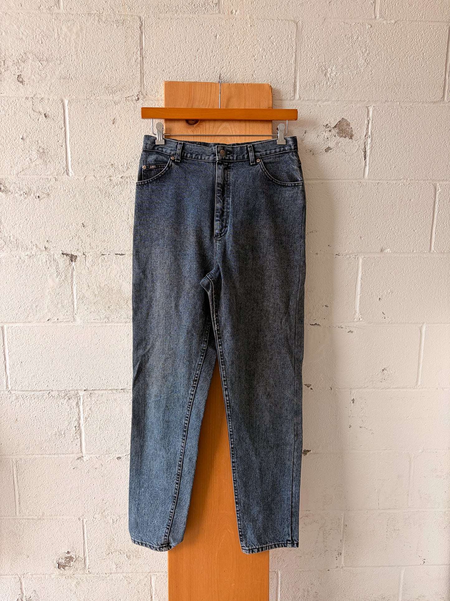 Vtg Lee Dark Acid Wash Jeans : 16L