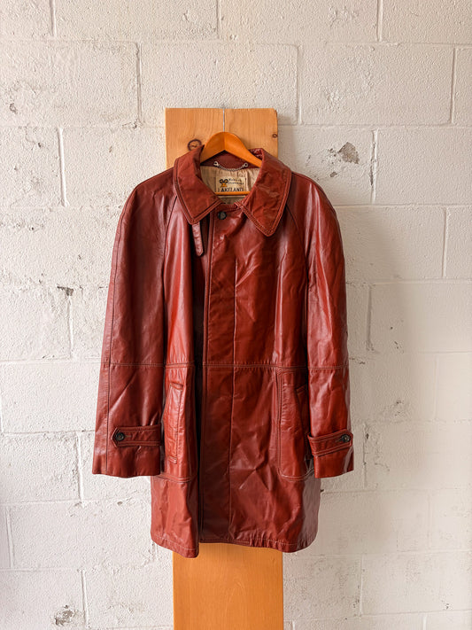 Vtg Lakeland Leather Trench : 50 (Local Pick Up Only)