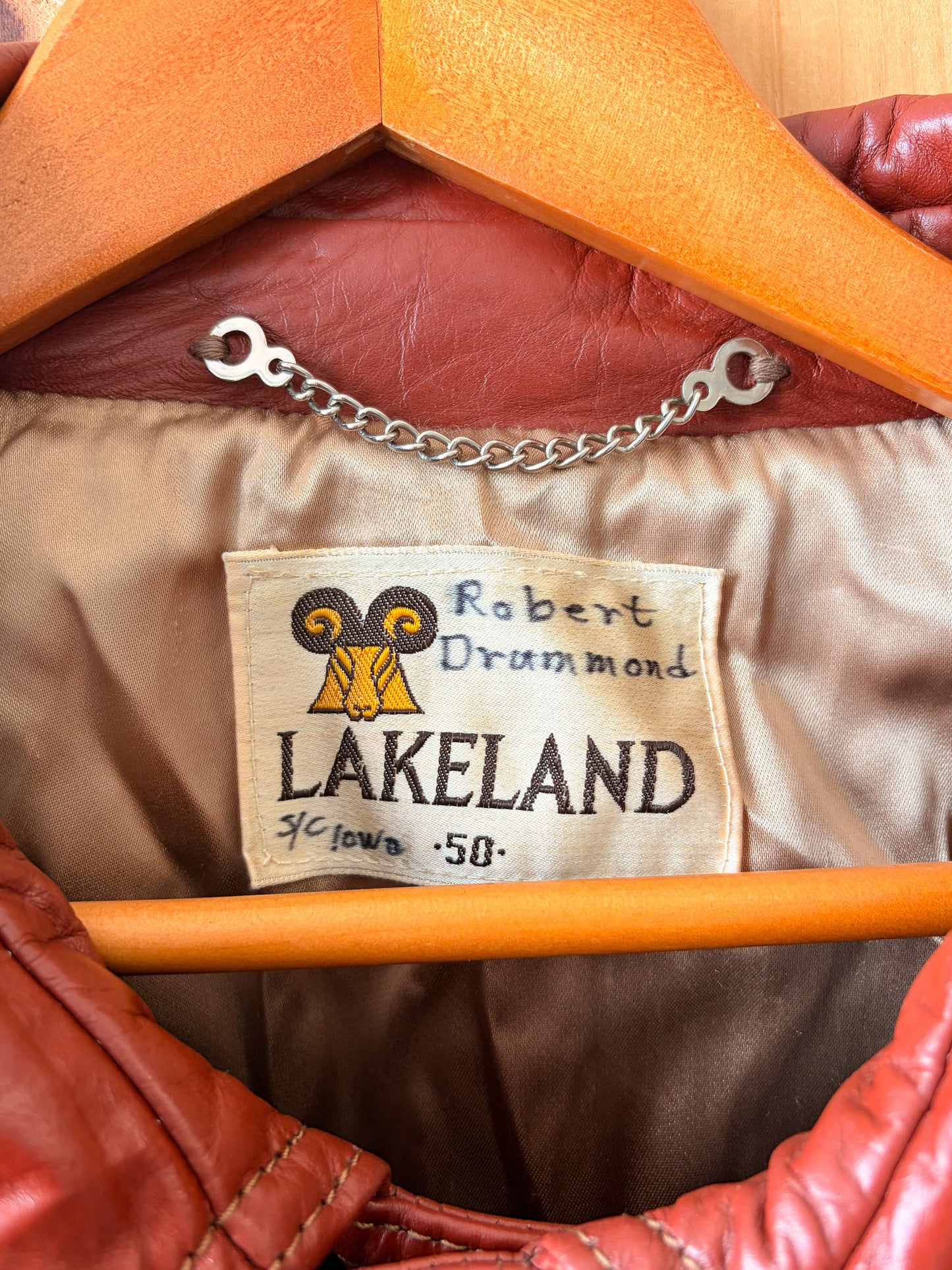 Vtg Lakeland Leather Trench : 50 (Local Pick Up Only)