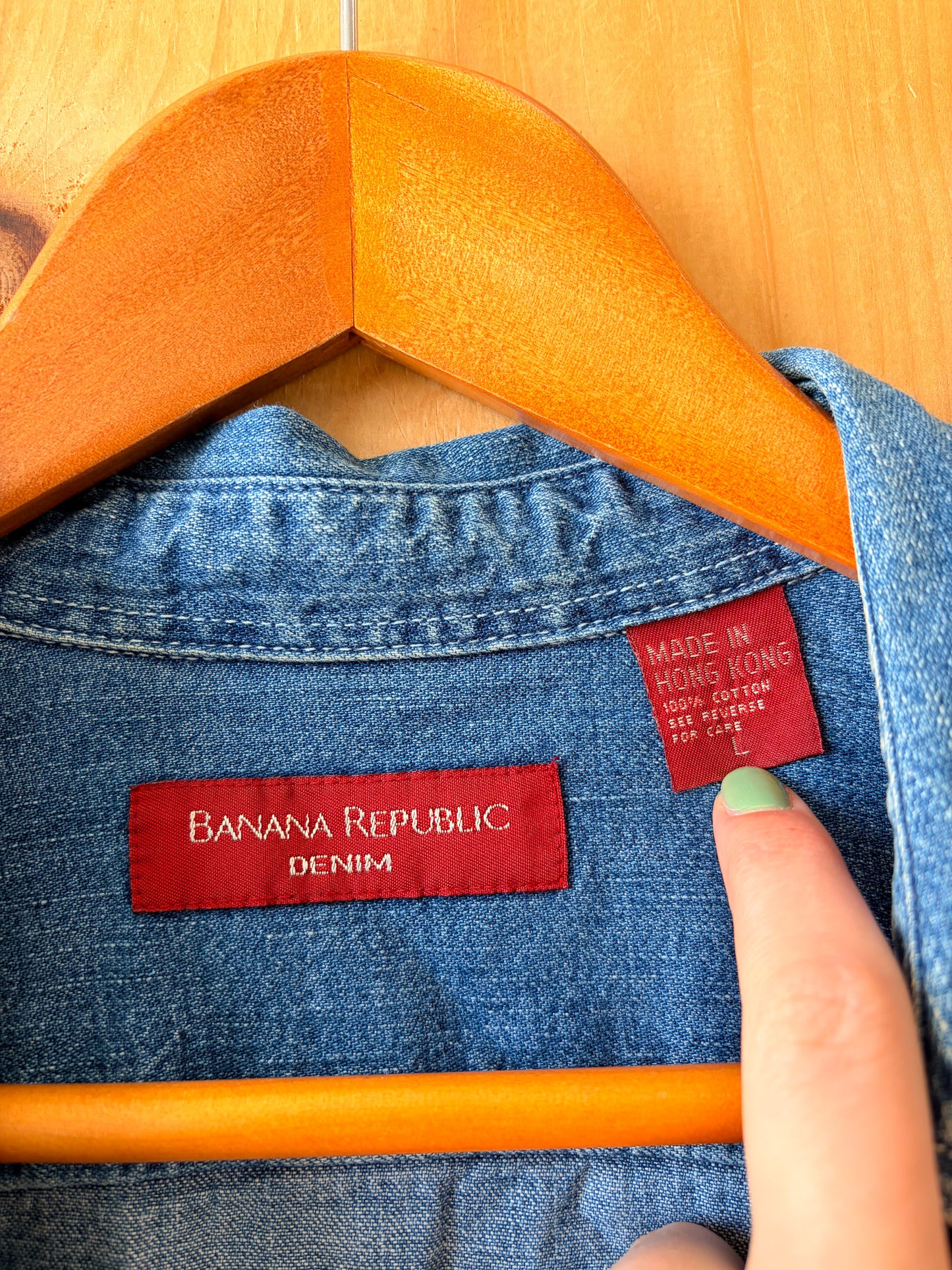 Banana Republic Denim Long Sleeve : L