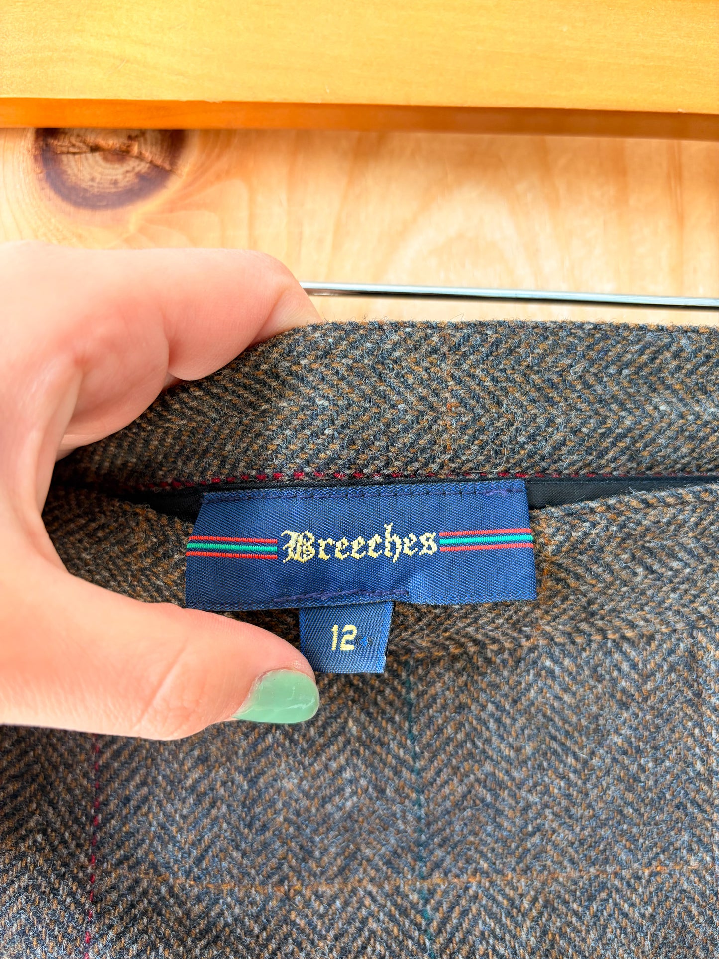 Vtg Brown Wrap Style Skirt : 12