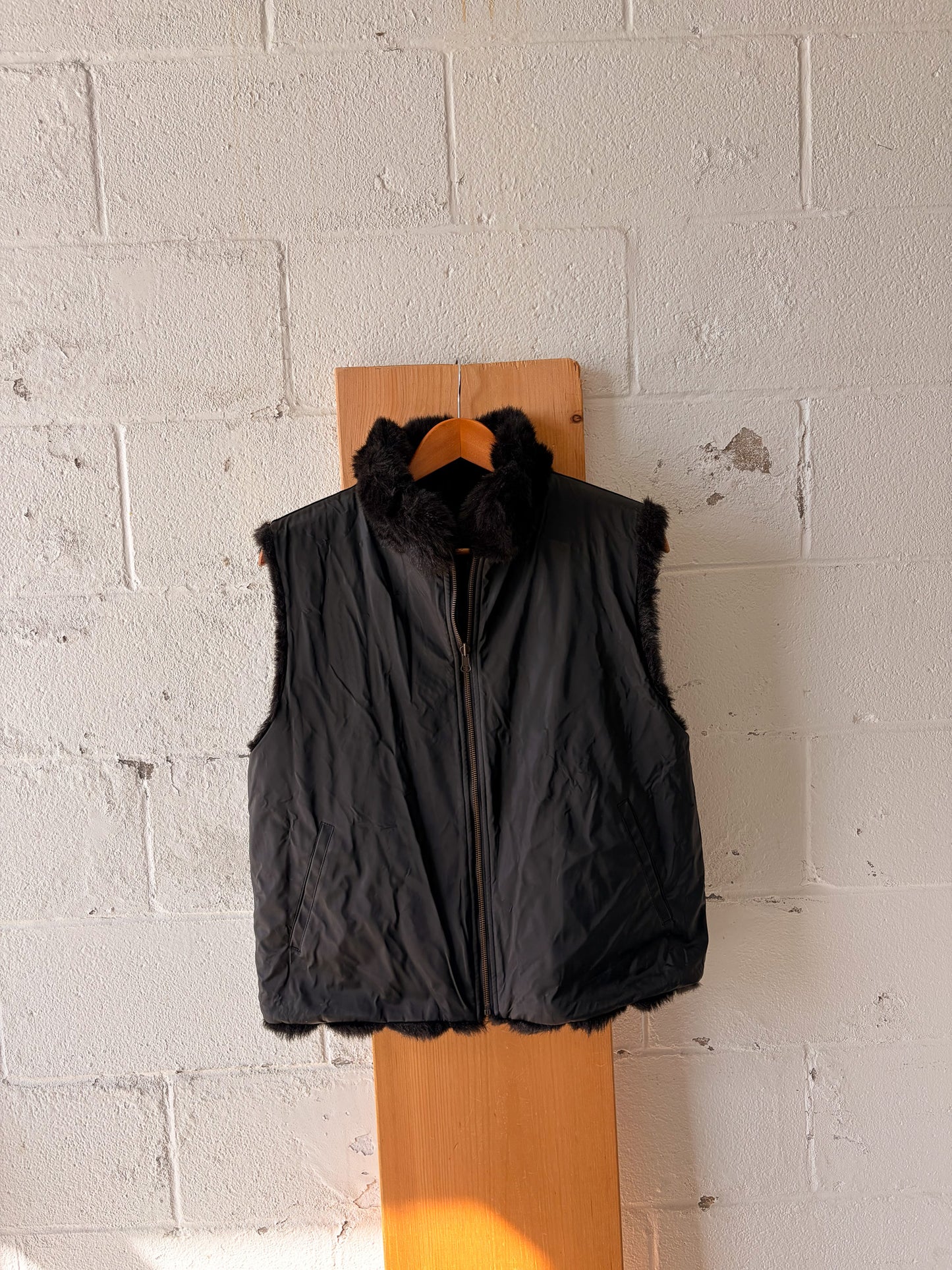 Reversible Faux Fur Vest : L