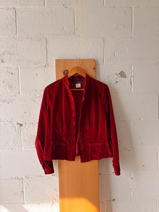 Vtg Red Corduroy Jacket : 10