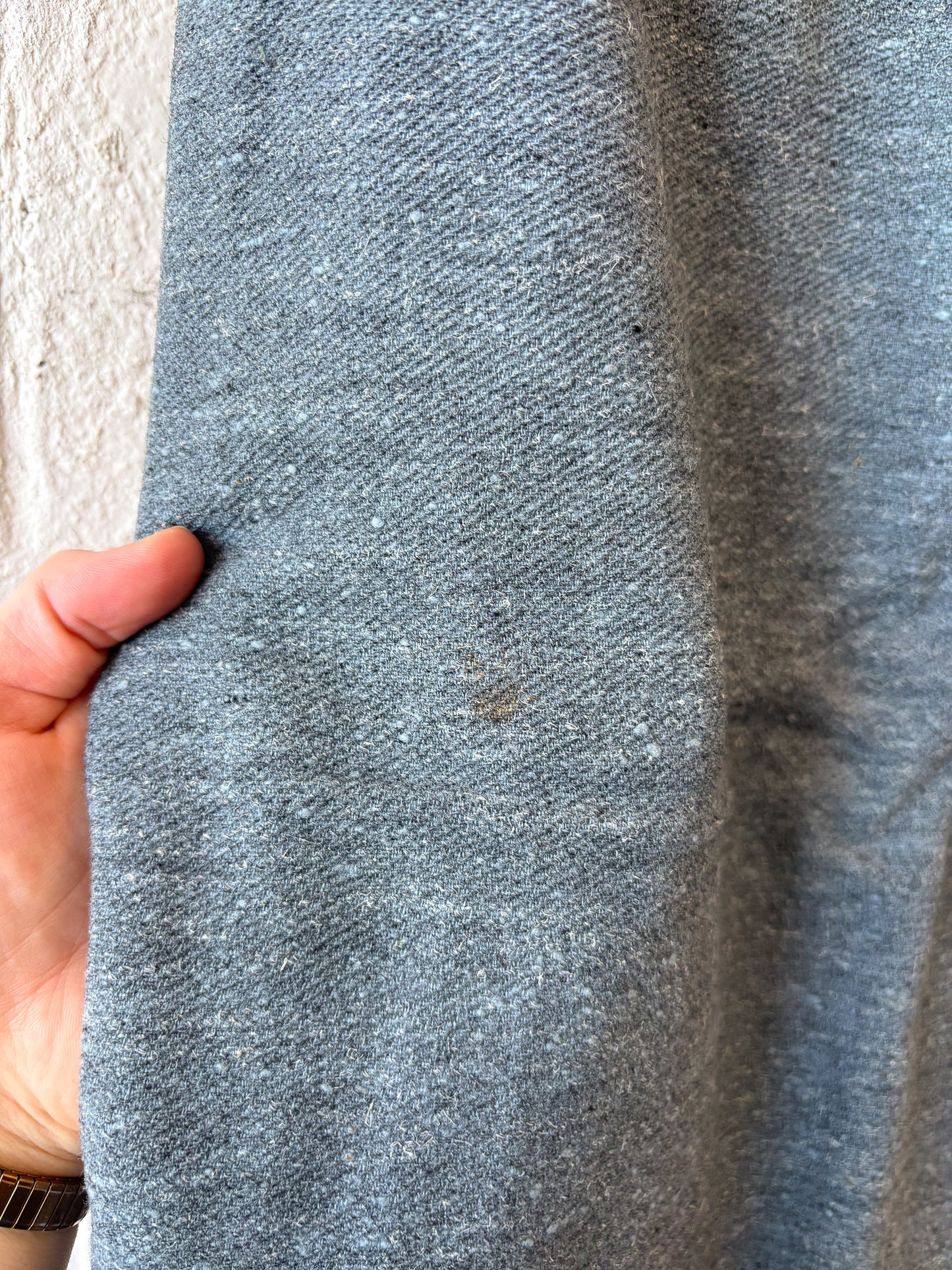 Vtg Gray Skirt & Blazer Set : S/M