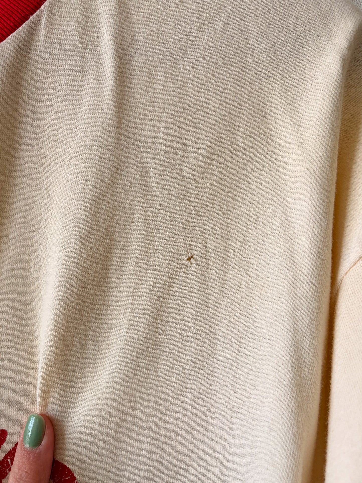 Vtg Distressed Trojan Hoops Tee : XL