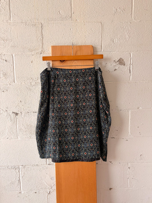 Patterned Silk Skirt : 22W