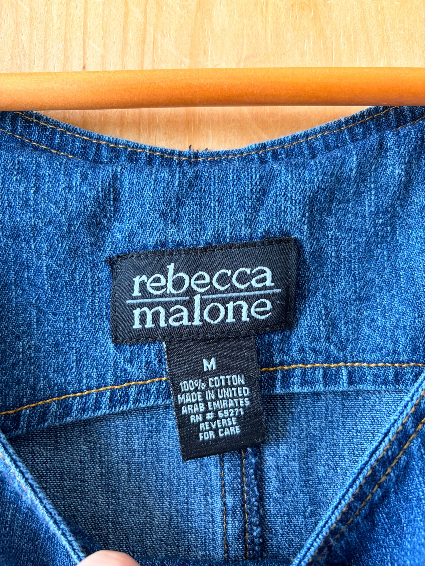 Vtg Denim Romper : M
