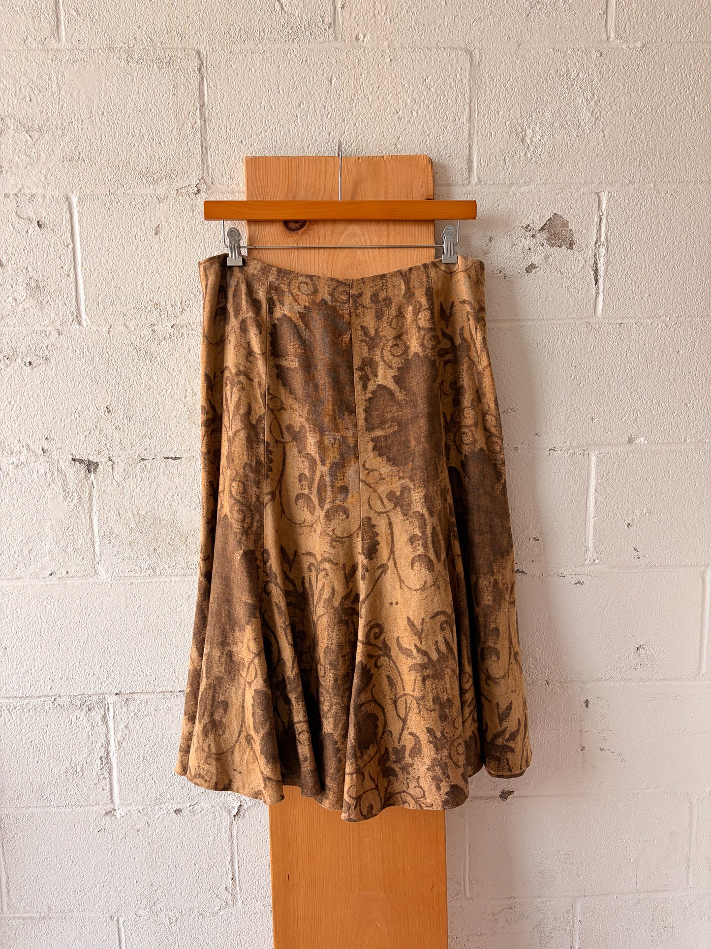 Ralph Lauren Floral Linen Midi Skirt : 14