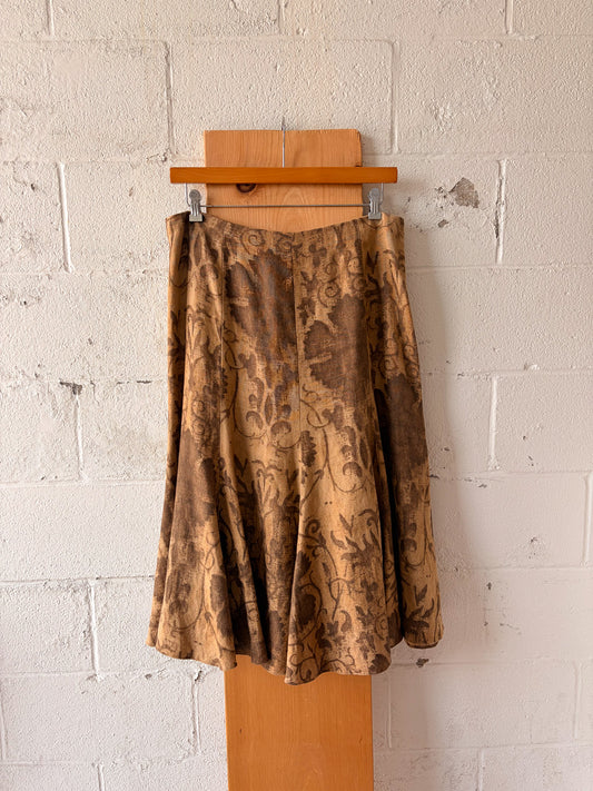 Ralph Lauren Floral Linen Midi Skirt : 14