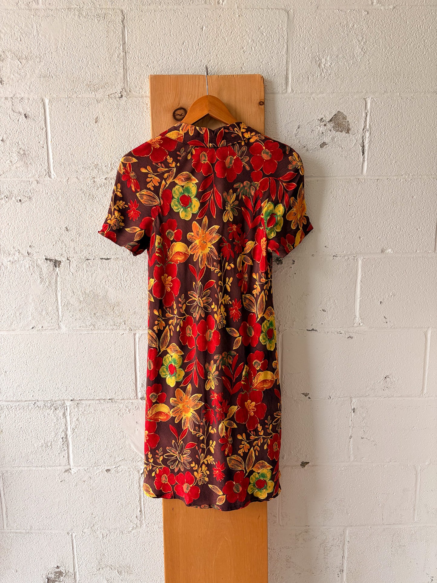 Collared Floral Dress : 10P