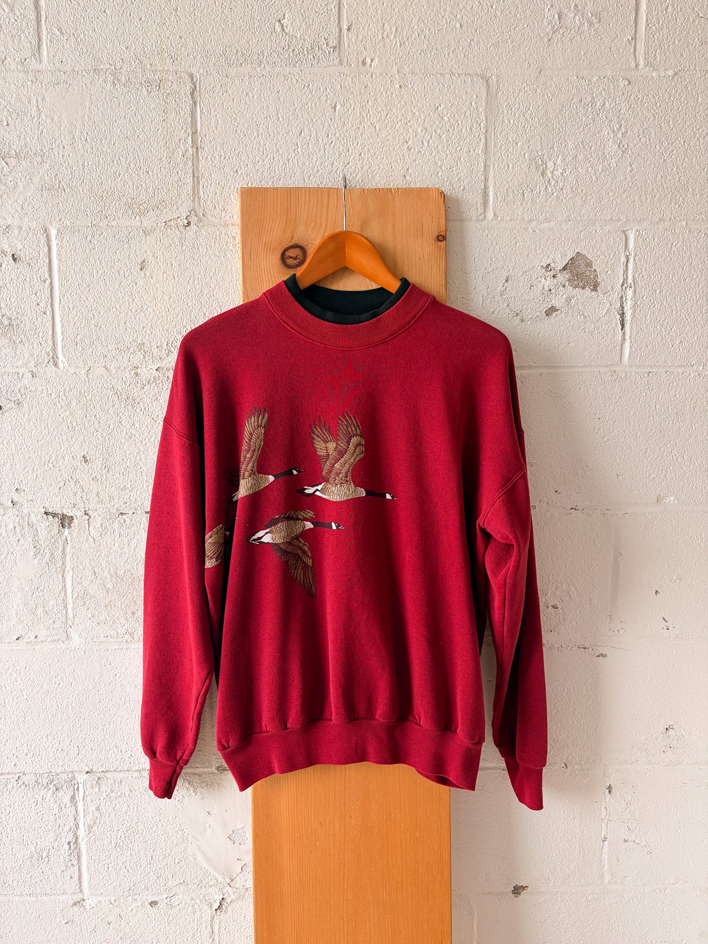 Vtg Layered Geese Crewneck : L/XL