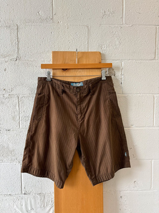 Striped Brown Shorts : 36W