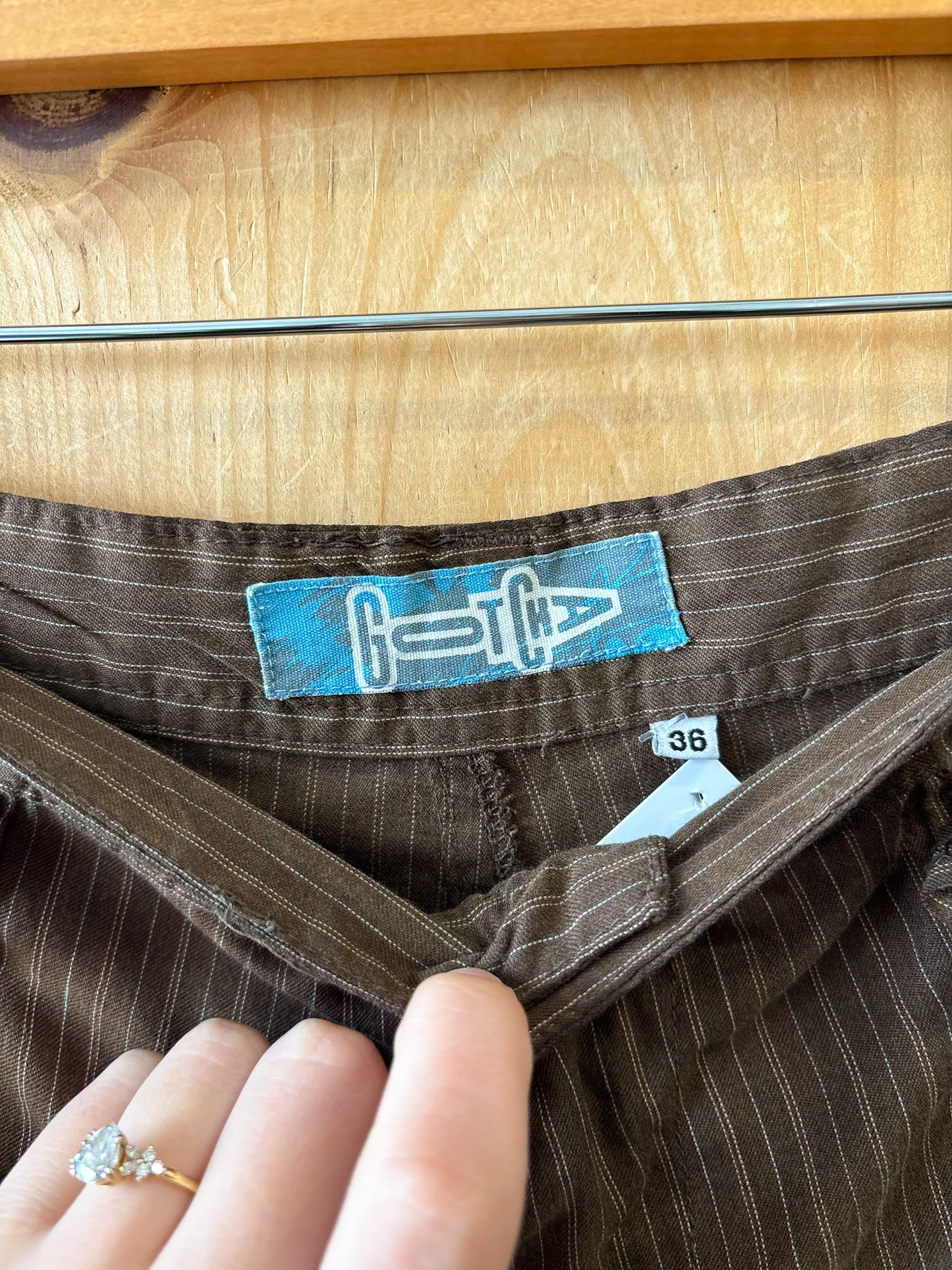 Striped Brown Shorts : 36W