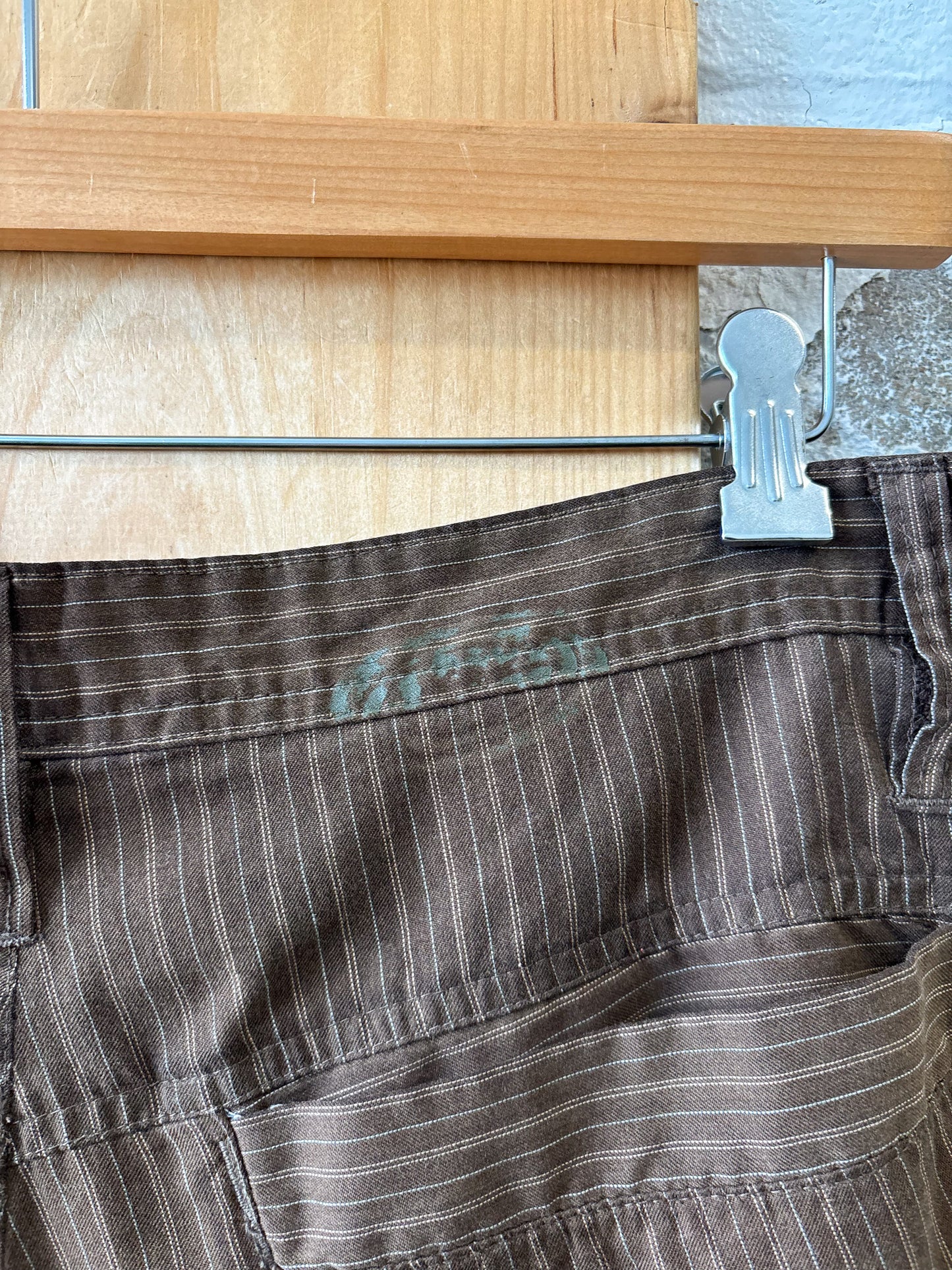 Striped Brown Shorts : 36W